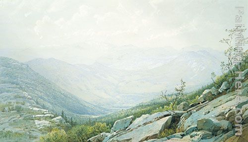 The Mount Washington Range, from Mount Kearsarge painting - William Trost Richards The Mount Washington Range, from Mount Kearsarge art painting